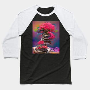Bonsai Art, Colorful Algoart Baseball T-Shirt